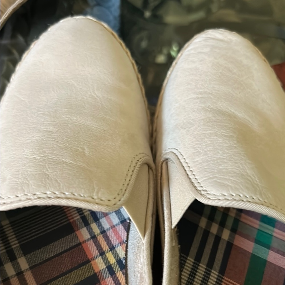 Sperry top siders ecru twin Gore Slip-Ons with jute trim 8.5 new condition - Picture 5 of 7